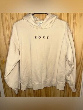191 Roxy Beige Graphic Hoodie- Size XS